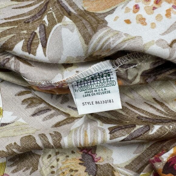 Vintage Guess Button Up Shirt Men’s Medium Floral Hawaiian Tropical Short Sleeve - Picture 16 of 16